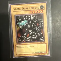YuGiOh! - Stone Ogre Grotto MRL-058 Common 1st Edition Near Mint Magic Ruler - Image 1