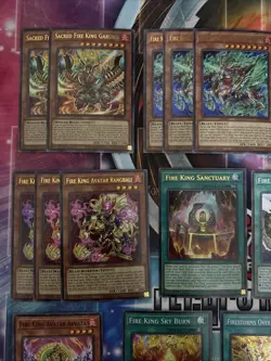 Yugioh Fire King Deck Core Garunix Kirin Ponix Ulcanix Rangbali Arvata Sanctuary - Image 2