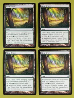 Vivid Grove x4 Lorwyn 4x Playset Magic the Gathering MTG - Image 1