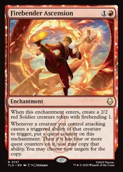 1x - Firebender Ascension - #137 - Avatar: The Last Airbender - NM MTG - Image 1