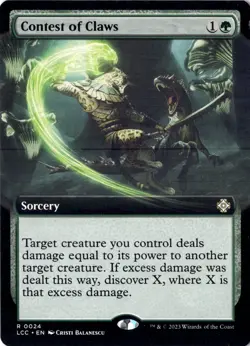 Contest Of Claws NM/M* EXTENDED The Lost Caverns Of Ixalan 0024 mtg -UnltdCards - Image 1