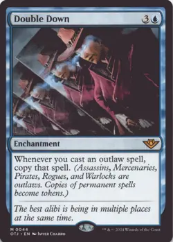 MTG Double Down Normal NM Outlaws of Thunder Junction Magic 44 - Image 1
