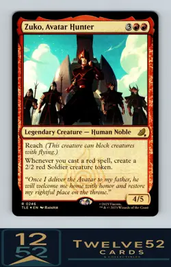 MTG - Avatar TLE - #246 Zuko, Avatar Hunter Rare,Foil Near Mint or Better - Image 1
