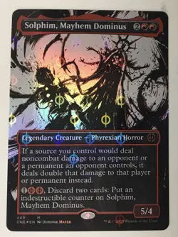 Solphim, Mayhem Dominus (Showcase) (Step-and-Compleat Foil) Phyrexia: All... - Image 1