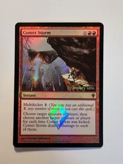 Comet Storm - FOIL PROMO Prerelease - MTG Worldwake - NM - Image 1