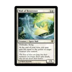 WOTC MtG Conflux Wall of Reverence (R) (Foil) EX - Image 1