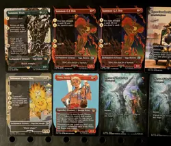 MAGIC THE GATHERING FINAL FANTASY LOT OF 10 BORDERLESS CARDS - Image 2