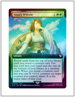 1x Yuna's Whistle, Extended Art Foil, Magic MTG NM - Image 1