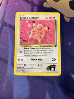 Erika’s Clefairy 40/132 - Pokemon TCG - 2000 Pokemon Gym Challenge WOTC VLP - Image 1