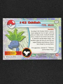Pokemon Topps Series Green Label #43 ODDISH - Image 2