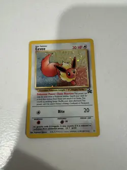 Pokemon TCG Eevee #11 Black Star Holo Promo Card 1999 WOTC - Image 1