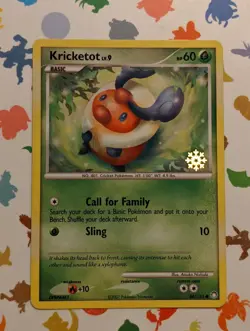 Pokemon TCG Kricketot 86/123 Snowflake Stamp Countdown Calendar English 2008 - Image 1