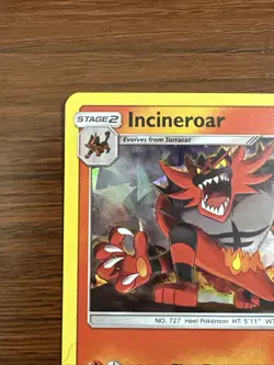 Incineroar Cracked Ice Holo Card 26/149 Sun & Moon Pokemon TCG 2017 - Image 2
