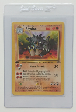 1999 Pokemon Jungle Rhydon #045 1st Edition -- Uncommon LP - Image 1