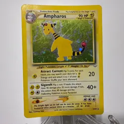 Pokemon TCG Ampharos Holo Rare Card 1/64 Neo Revelation Unlimited- MP Condition - Image 1