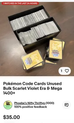 Pokemon TCG Online Code Cards - Crown Zenith, Sword And Shield, Scarlet Violet - Image 1