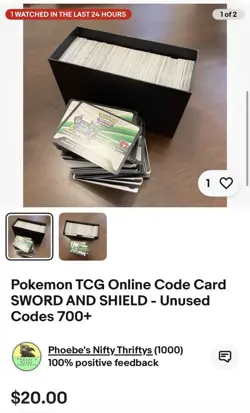 Pokemon TCG Online Code Cards - Crown Zenith, Sword And Shield, Scarlet Violet - Image 2