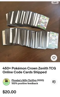 Pokemon TCG Online Code Cards - Crown Zenith, Sword And Shield, Scarlet Violet - Image 3