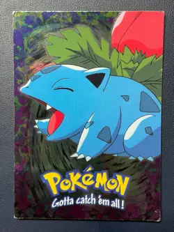 1999 Topps Pokemon the Movie Ivysaur #E2 of 12 blue logo 1st print Heavily Play - Image 1