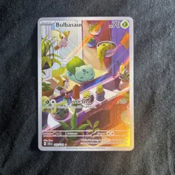 Pokemon TCG Bulbasaur Card 143/142 Stellar Crown Illustration, Rare - Image 1