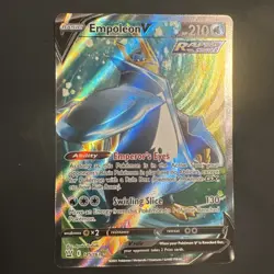 Empoleon v (Full Art) #145/163 POKEMON SWSH05: Battle Styles Holo (NM+) (2021) - Image 1