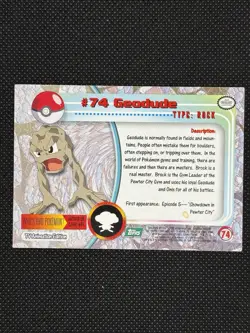 Pokemon Topps Series Green Label #74 GEODUDE - Image 2