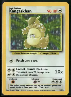 Pokemon TCG Kangaskhan 5/64 Jungle Holo LP - Image 1