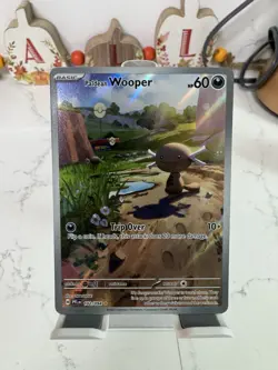 Paldean Wooper 102/094 Illustration Rare English Pokemon Card Phantasmal Flames - Image 1