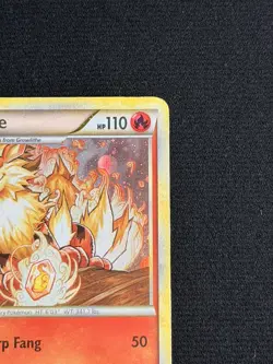 Pokemon TCG Arcanine HeartGold SoulSilver 2010 1/123 LP/MP - Image 2