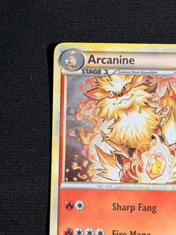 Pokemon TCG Arcanine HeartGold SoulSilver 2010 1/123 LP/MP - Image 4