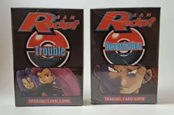 Pokemon Team Rocket Devastation & Trouble Theme Deck Factory Sealed 2000 NEW - Image 1