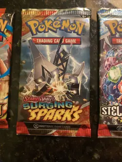 pokemon pack lot (8 Packs!) [Mega 1, Mega 2, Surging Sparks, Etc ALL SEALED/NEW - Image 4
