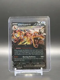 Pokemon Charizard ex 054/091 Paldean Fates Double Rare Holo NM - Image 1
