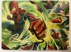 Spiders-Man, Heroic Horde Art Card (17/54) (Gold-Stamped) -MTG Spiderman - Image 1