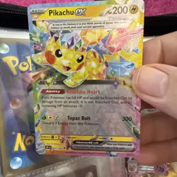Pokemon TCG Pikachu EX Double Rare Holo Card 057/191 Surging Sparks 137 - Image 2
