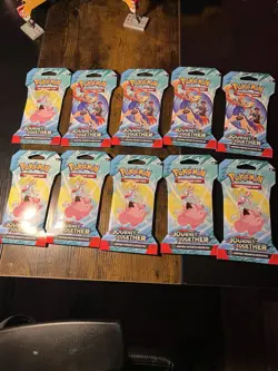 pokemon cards packs 10 Factory Sealed Packs Scarlet And Violet - Image 1