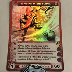 Chaotic Card Barath Beyond Super Rare Underworld - Mid Energy - Image 1