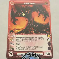 Chaotic Card Kreaal NON-HOLO Rare Underworld Creature - Min Energy - Image 1
