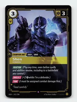 Shen (Kinkou) 241/298 Foil Riftbound Origins League of legends Card - Image 1
