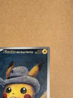 Pikachu With Grey Felt Hat 085 Promo Card - Pokemon/Van Gogh Promo - Image 2