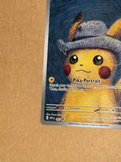 Pikachu With Grey Felt Hat 085 Promo Card - Pokemon/Van Gogh Promo - Image 4