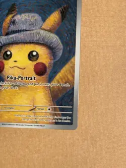 Pikachu With Grey Felt Hat 085 Promo Card - Pokemon/Van Gogh Promo - Image 5