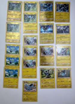 19 Card Lot Shinx Luxio Luxray Pokemon TCG Common Reverse Holo - Image 1