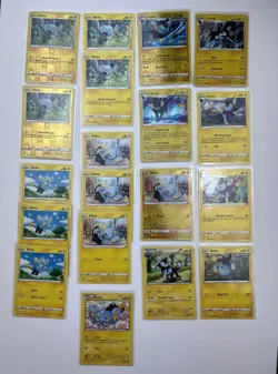 19 Card Lot Shinx Luxio Luxray Pokemon TCG Common Reverse Holo - Image 2