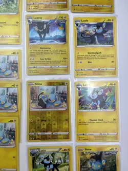 19 Card Lot Shinx Luxio Luxray Pokemon TCG Common Reverse Holo - Image 5