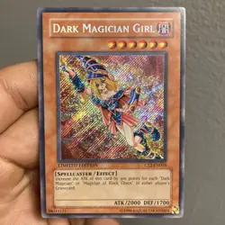Dark Magician Girl CT2-EN004 Secret Rare MP Limited Edition Yugioh Tin Card - Image 1