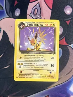 Dark Jolteon - 38/82 - Pokemon Team Rocket Unlimited Card WOTC MP - Image 1