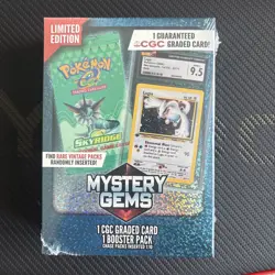 Pokemon Mystery Gems 1 CGC Graded Card & Booster Pack 2025! New Limited Edition. - Image 2