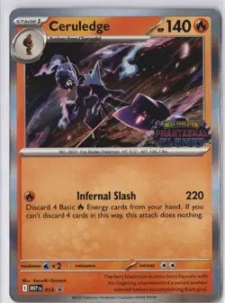Ceruledge MEP 014 Phantasmal Flames Prerelease Promo MINT Pokemon Card - Image 2