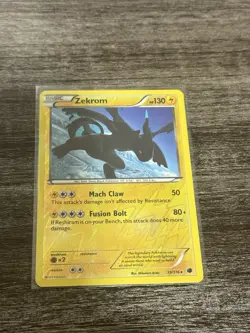 2013 Pokemon TCG Zekrom Reverse Holo Card 39/116 Plasma Freeze MP - Image 1